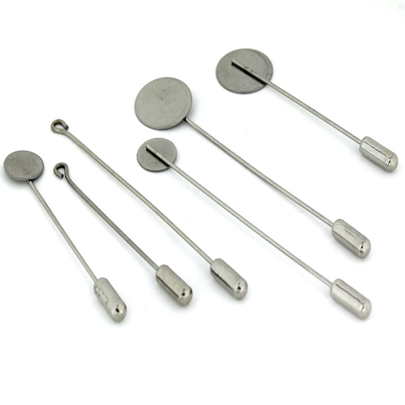 Men'S Accessories And Jewelry - 10 pz/lotto Base per spilla lunga
