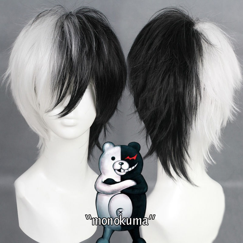Men'S Accessories Designer - Gioco anime Danganronpa Parrucca orso bianco