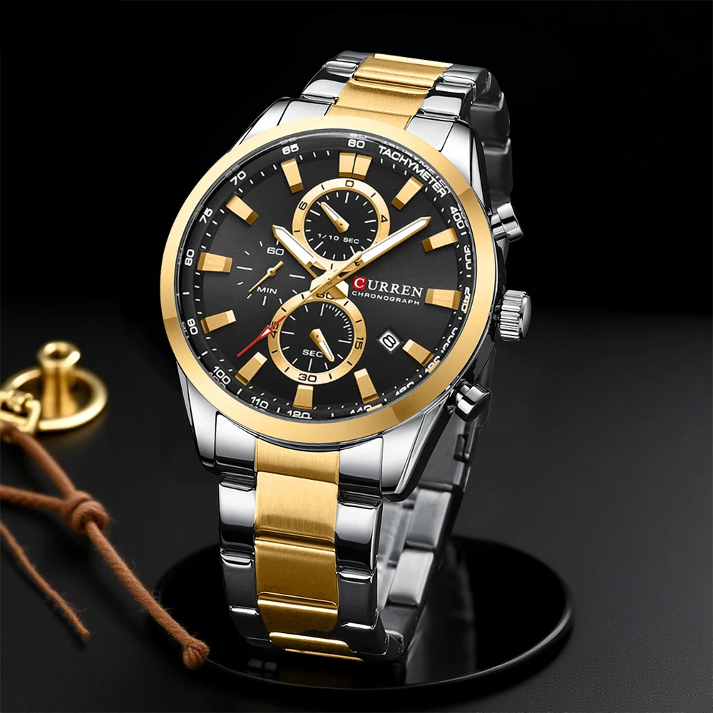 Men'S Accessories And Jewelry - CURREN Casual Quarzo Crono Orologi sportivi