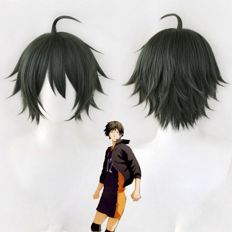 Men'S Volleyball Accessories - Haikyu!! Parrucca Yamaguchi Tadao per Cosplay,