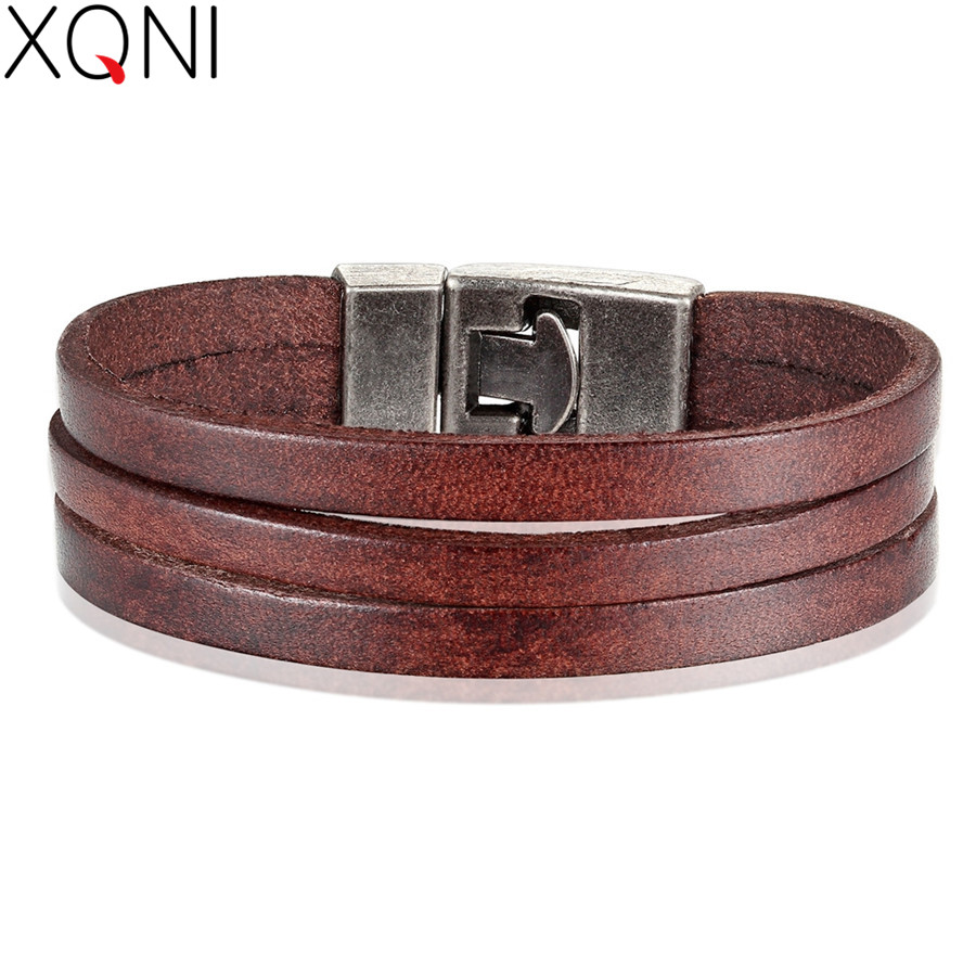 Men Accessories Ethnic - XQNI Bracciale in pelle PU con