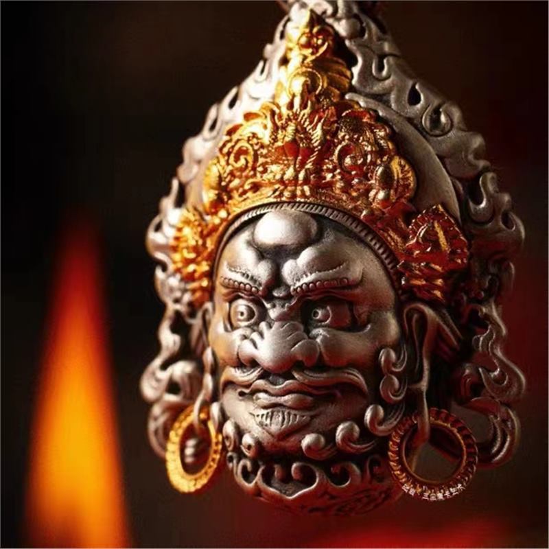 Men Accessories Ethnic - Ciondolo Jambhala Giallo Portafortuna, Gioielli da