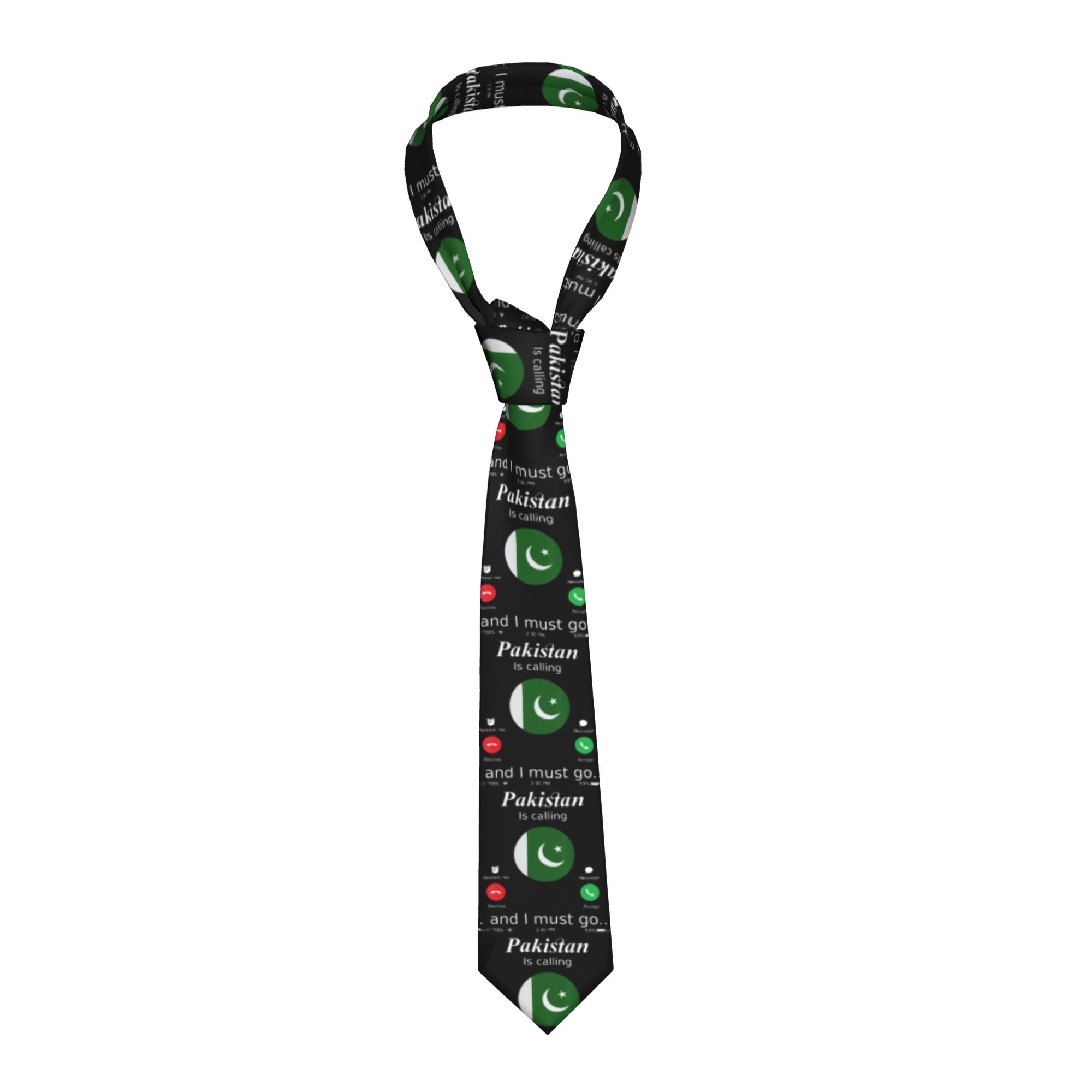 Men Accessories In Pakistan - Cravatta con Bandiera del Pakistan 'Pakistan