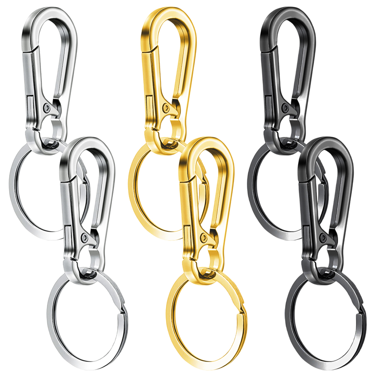 Men'S Accessories And Jewelry - 6/12/20 portachiavi con clip in lega,