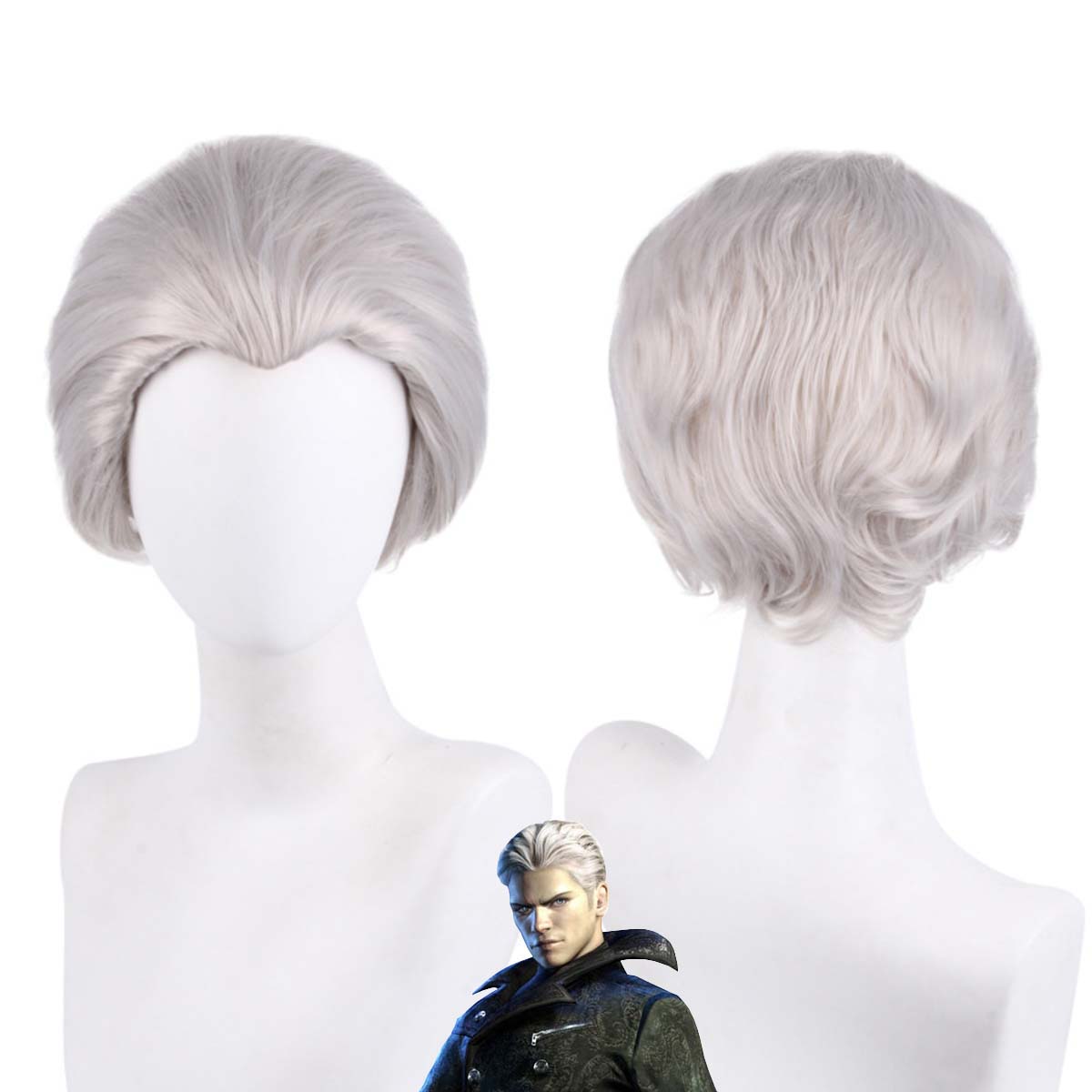 Men Accessories In Silver - Parrucca Cosplay per Uomo di Devil