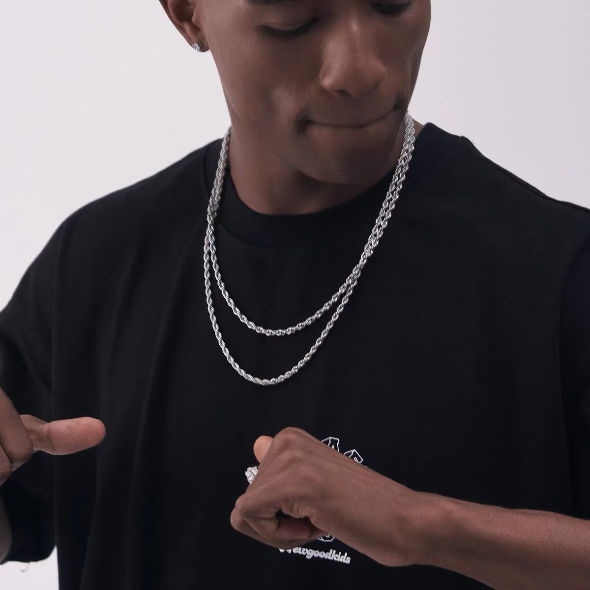 Collana da uomo in acciaio ino - Men Accessories Singapore recensione e prezzo
