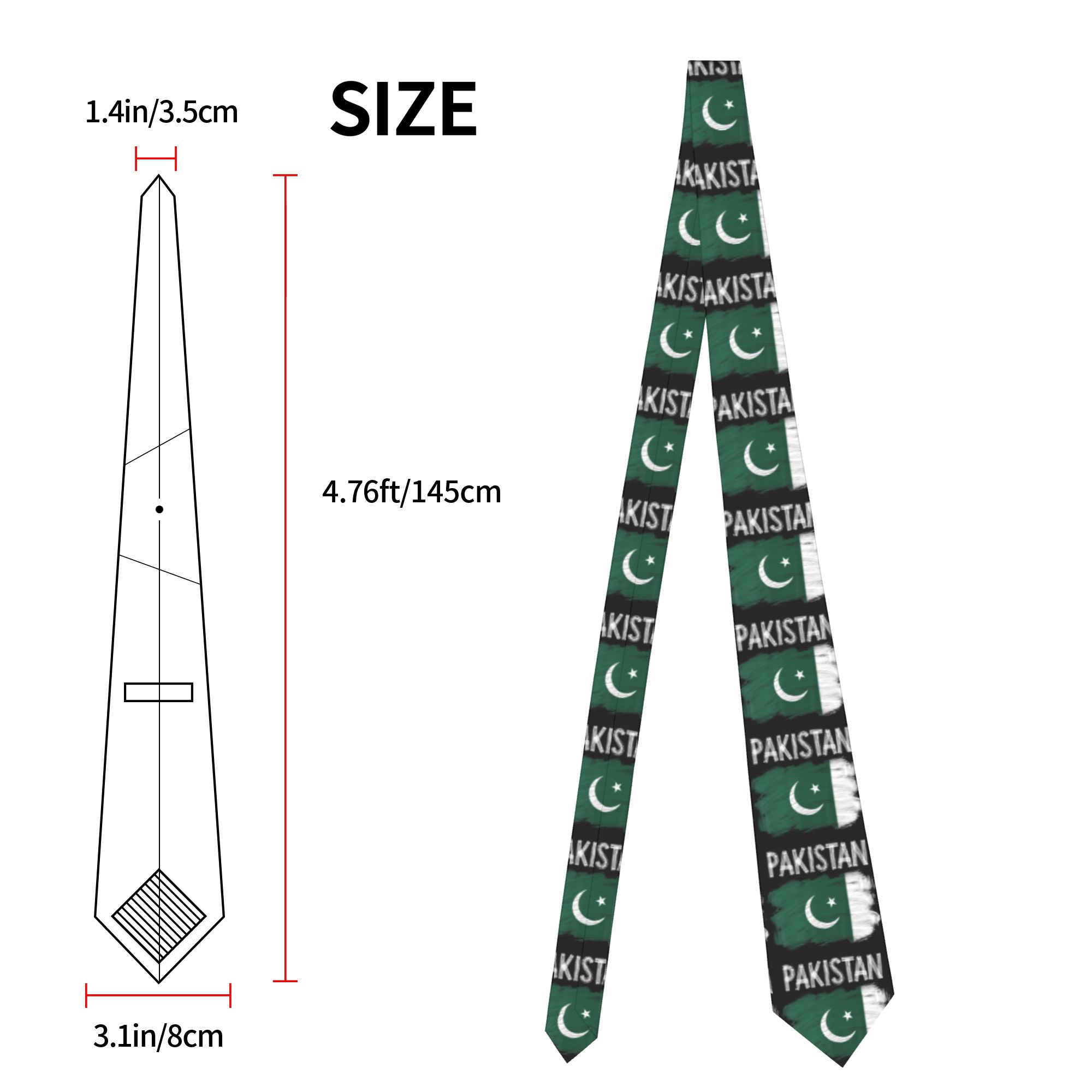 Cravatta con bandiera pakistan - Men Accessories In Pakistan recensione e prezzo