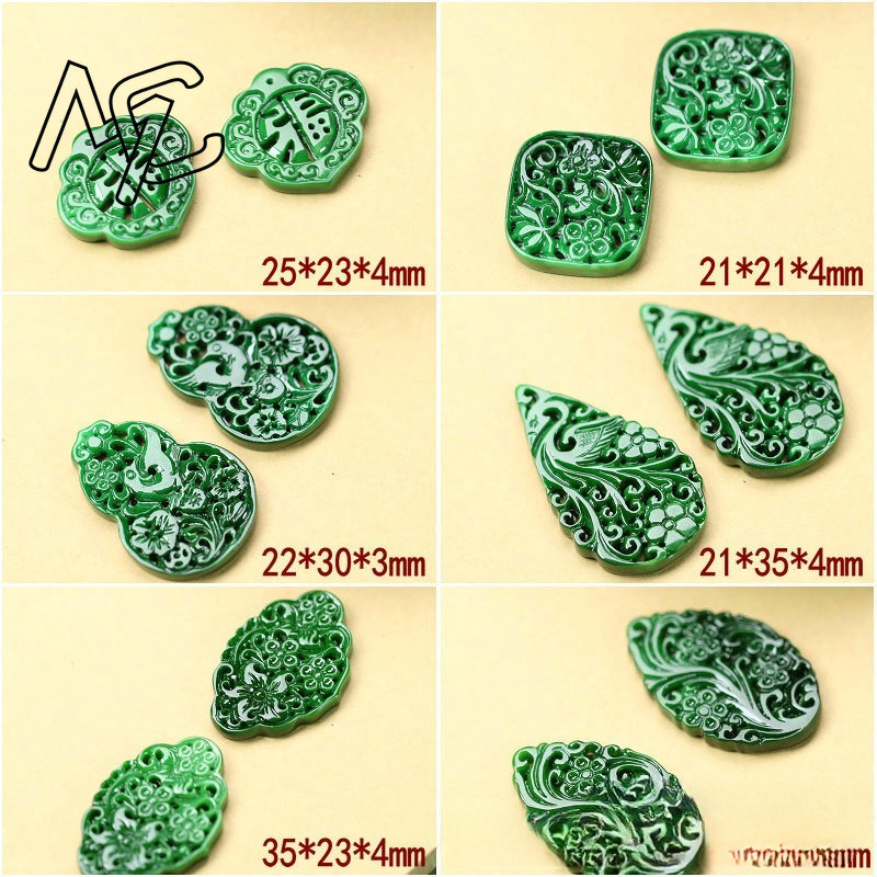 2 Pezzi DIY Smeraldo Verde Nat - Men'S Accessories And Jewelry recensione e prezzo