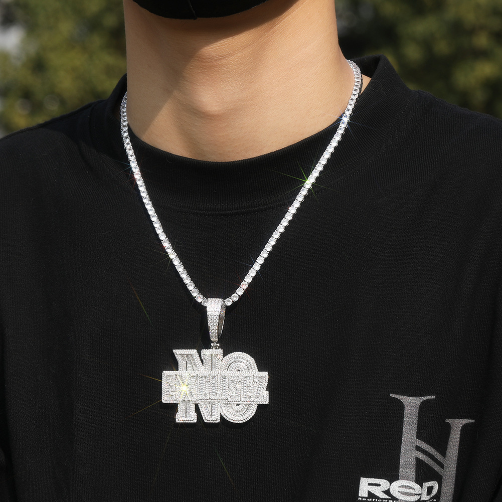 Collana Hip-hop con alfabeto d - Men Accessories Singapore recensione e prezzo