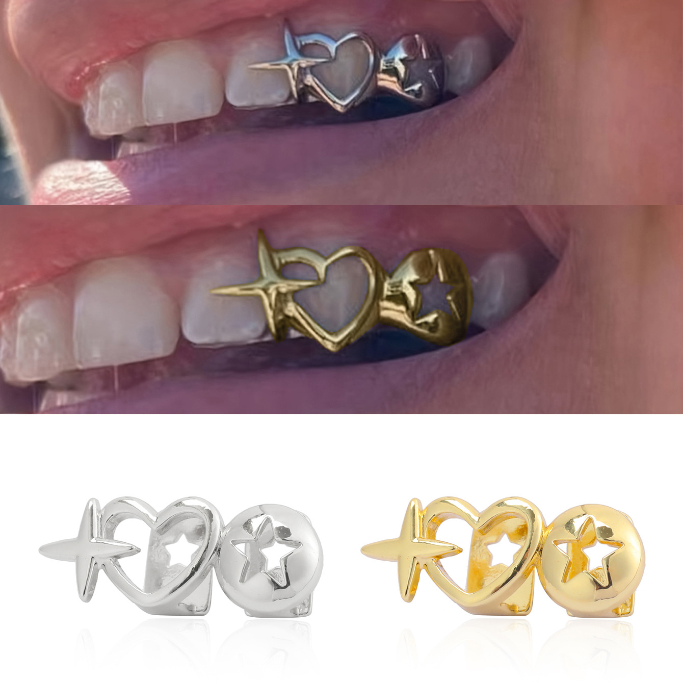 Punk Hip Hop Hollow Heart Dent - Men'S Accessories Designer recensione e prezzo