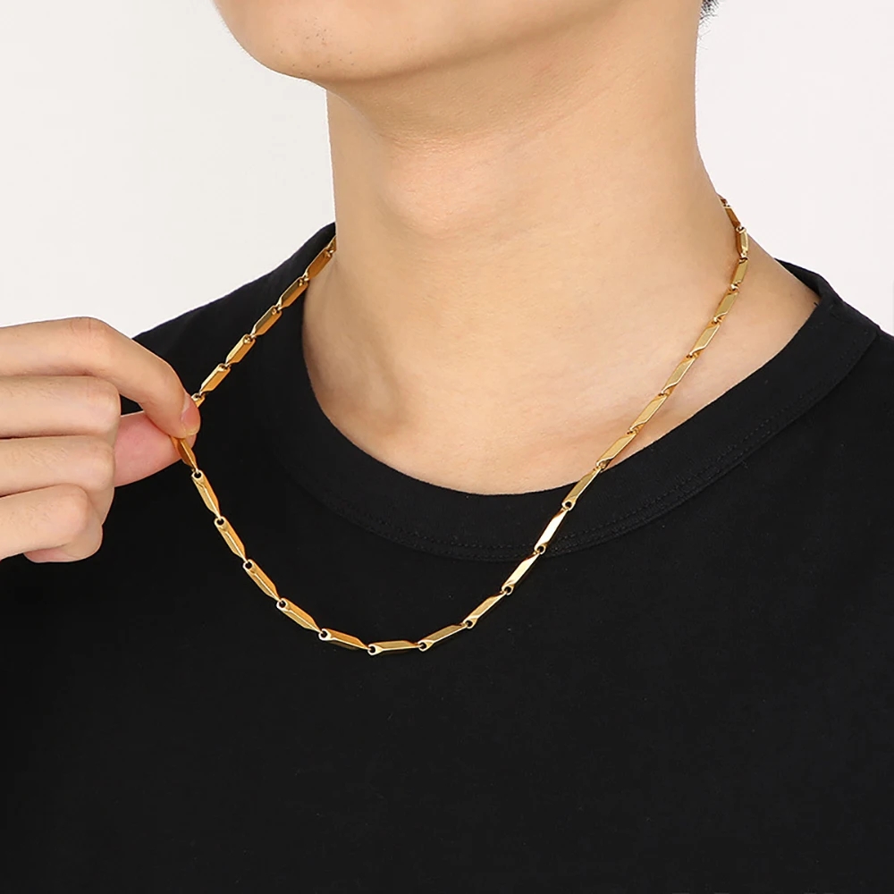 Collana a catena in acciaio in - Men Accessories Ethnic recensione e prezzo