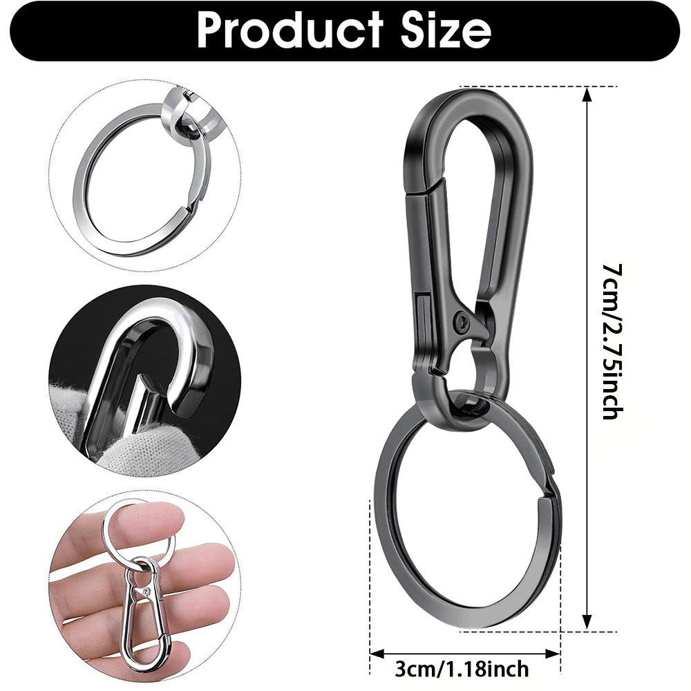 6/12/20 portachiavi con clip i - Men'S Accessories And Jewelry recensione e prezzo